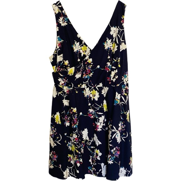Jessica Simpson Black Floral Dress Size 2X - Picture 1 of 15